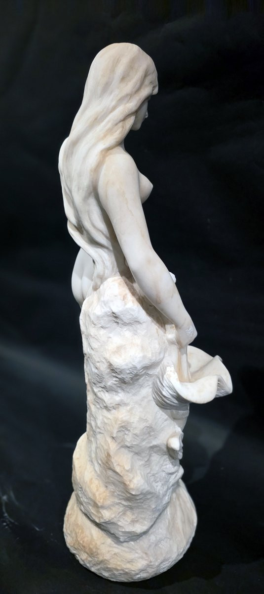 Statue Marbre Signé Campagne (1851-1914)-photo-3