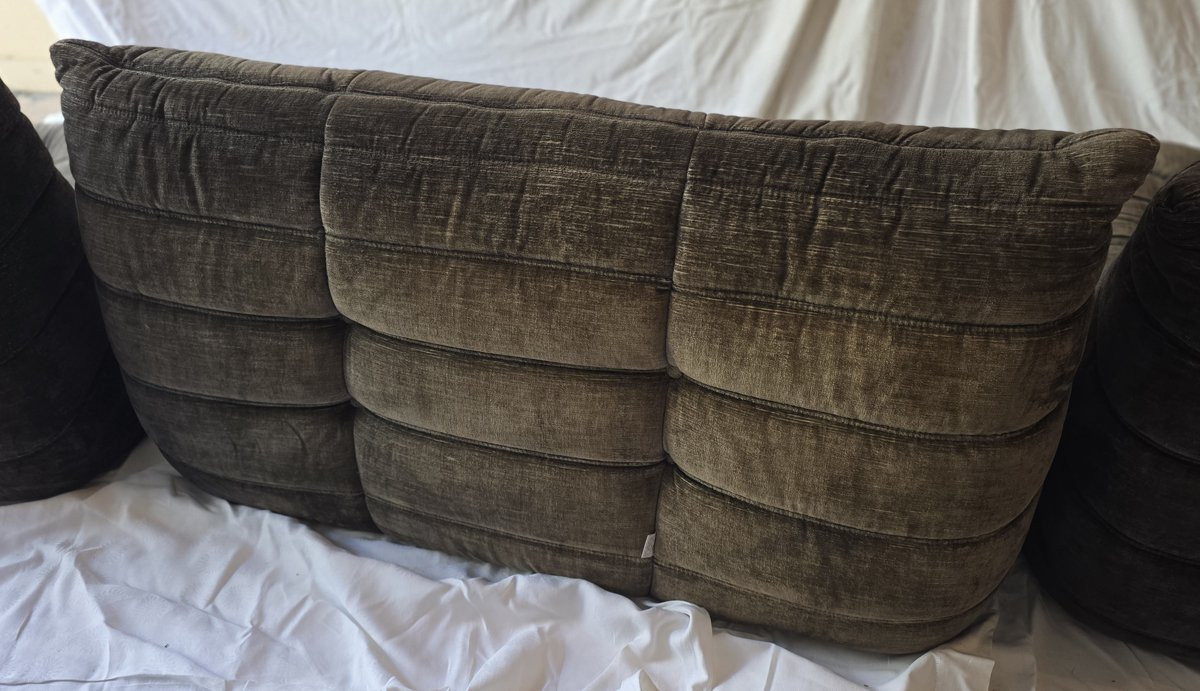 Ensemble canapé et fauteuils par Michel Ducaroy pour Ligne Roset (années 70)-photo-6