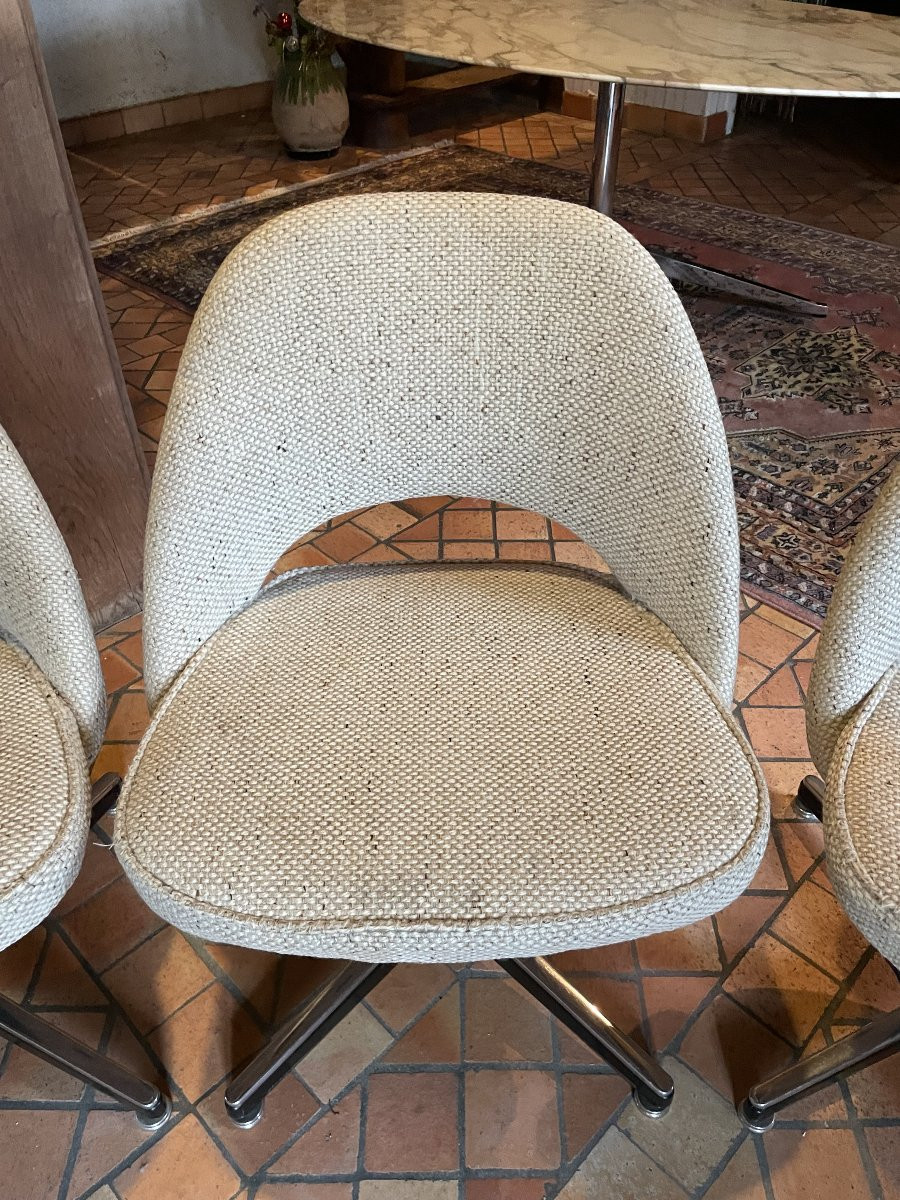 6 Eero Saarinen Chairs For Knoll 1970s-photo-5