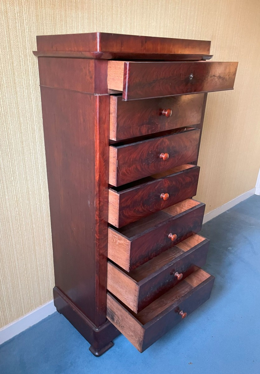 19th Century 8-drawer Desk Locker-photo-2