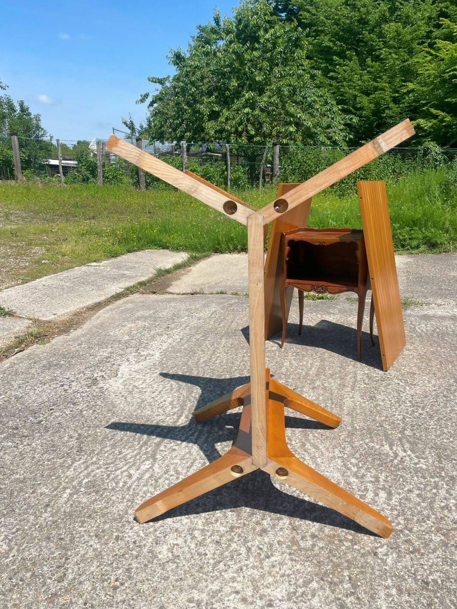 Large Baumann Table With 2 Extensions From The 20th Century In Good Condition-photo-2