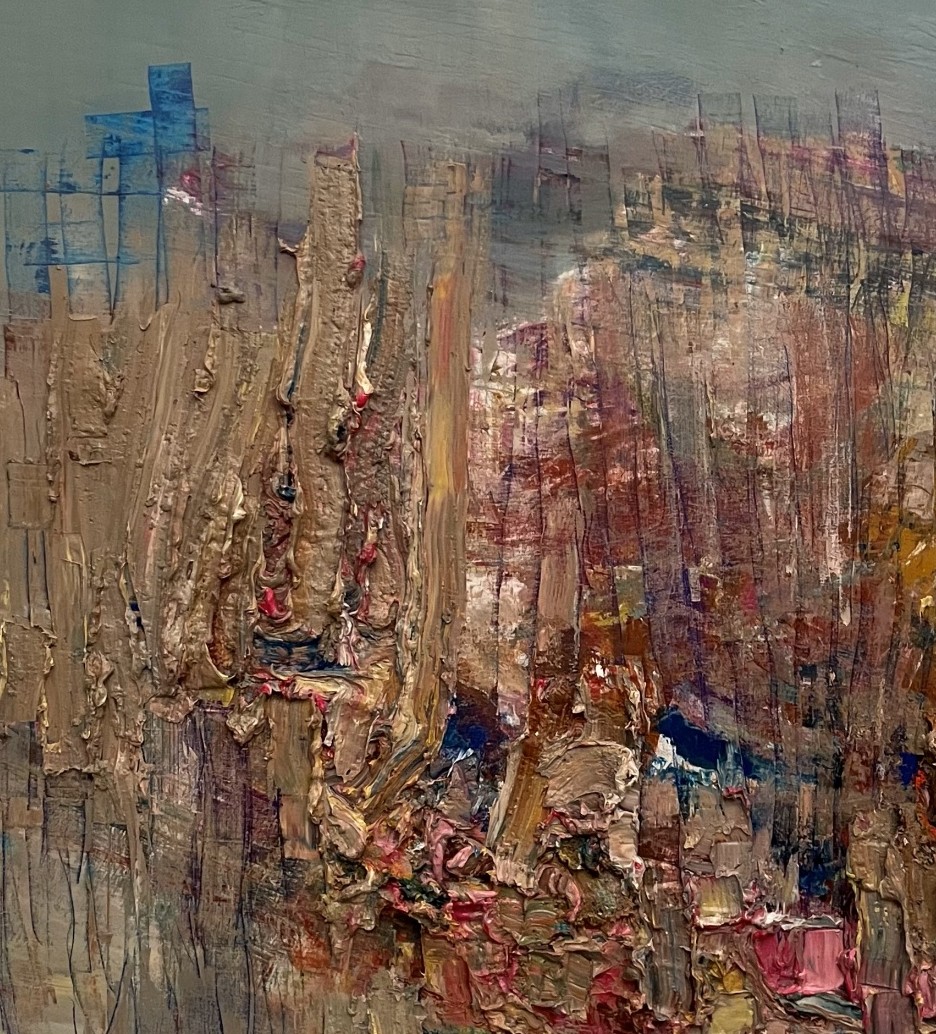 Fougerand "raspberry Bush" Oil On Canvas 75 X 75 Cm-photo-4