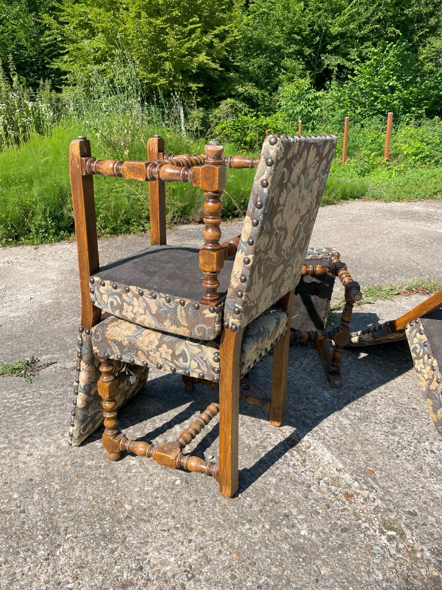 14 Chaises style Louis XIII -photo-4