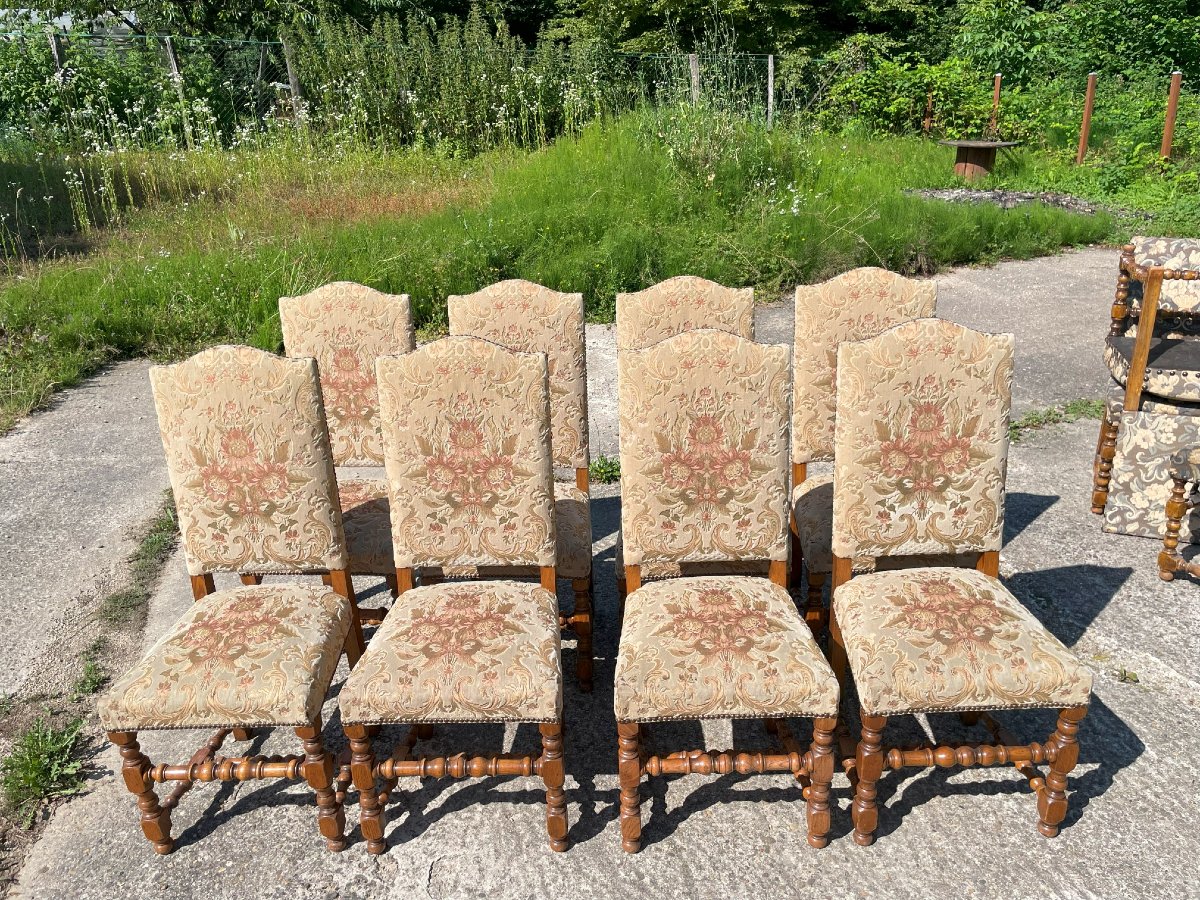 14 Chaises style Louis XIII -photo-3