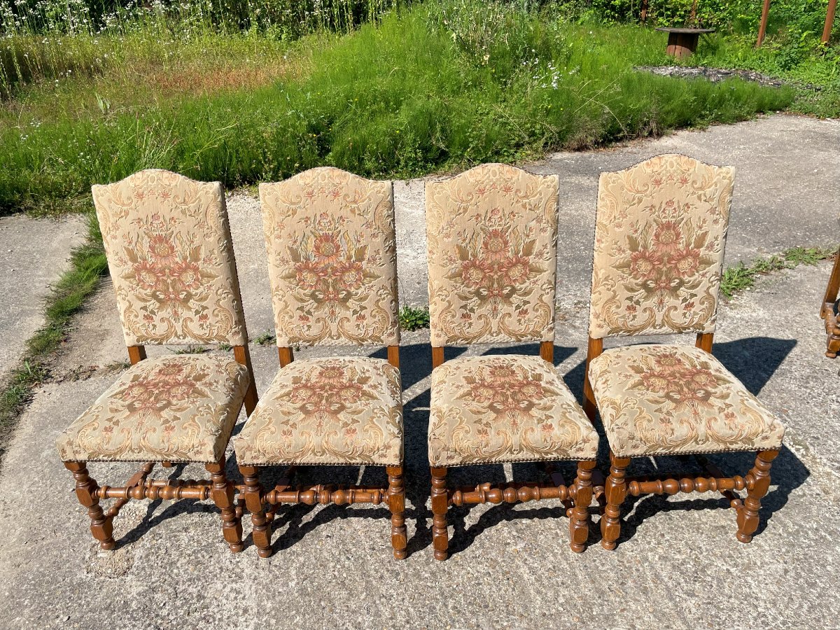 14 Chaises style Louis XIII -photo-5