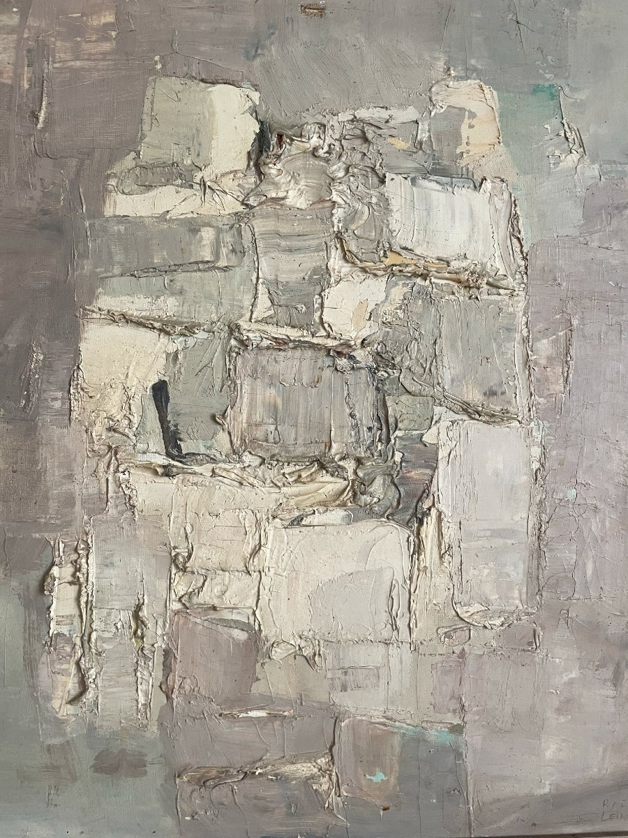 Oil On Canvas By René Leidner 1921-2004-photo-1