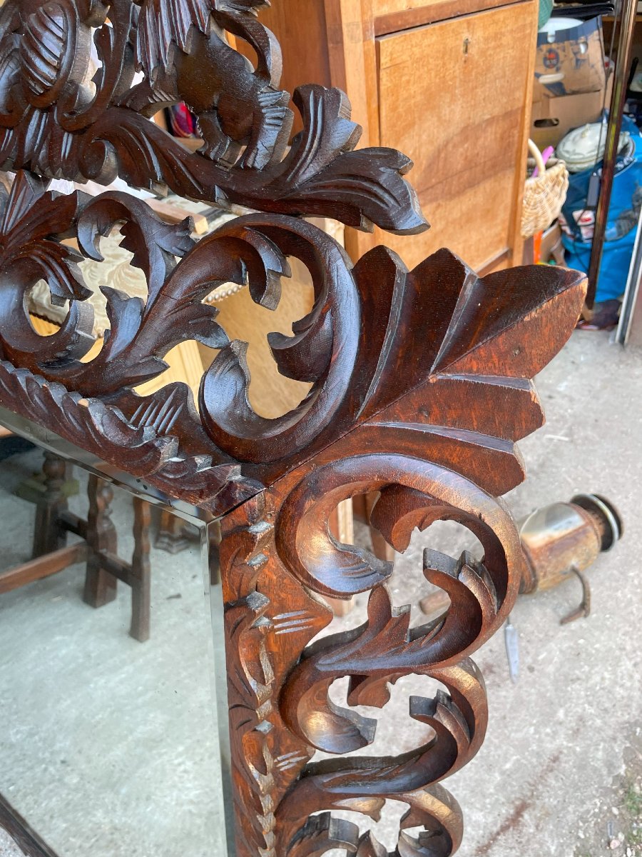 Carved Wooden Mirror-photo-5