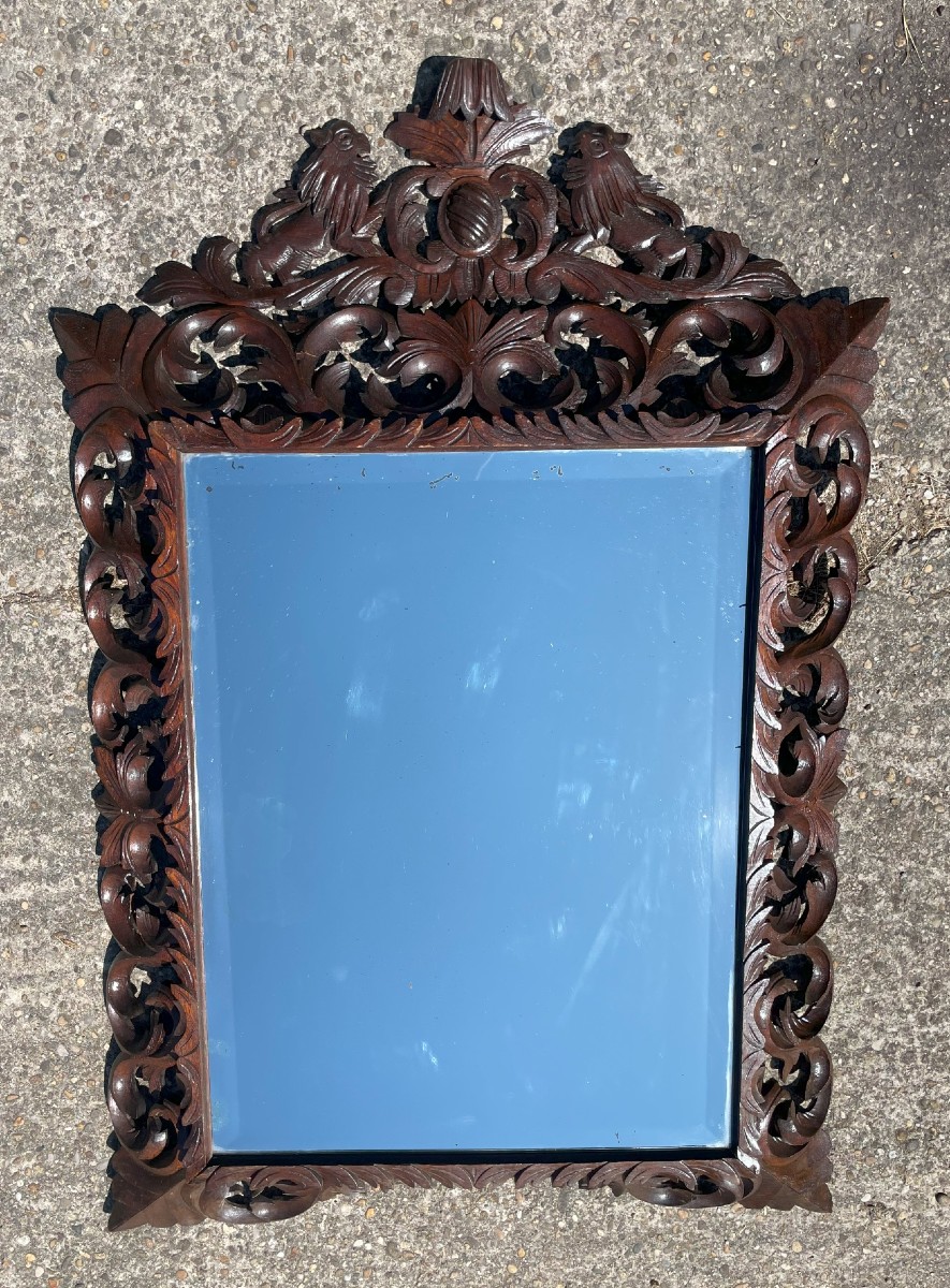 Carved Wooden Mirror-photo-8