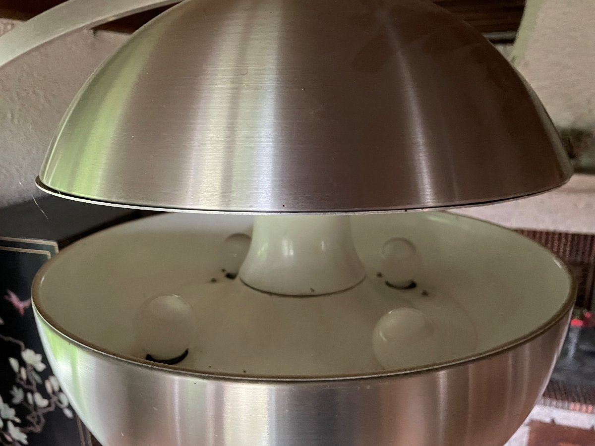 1970s Floor Lamp - Marble And Metal -photo-2