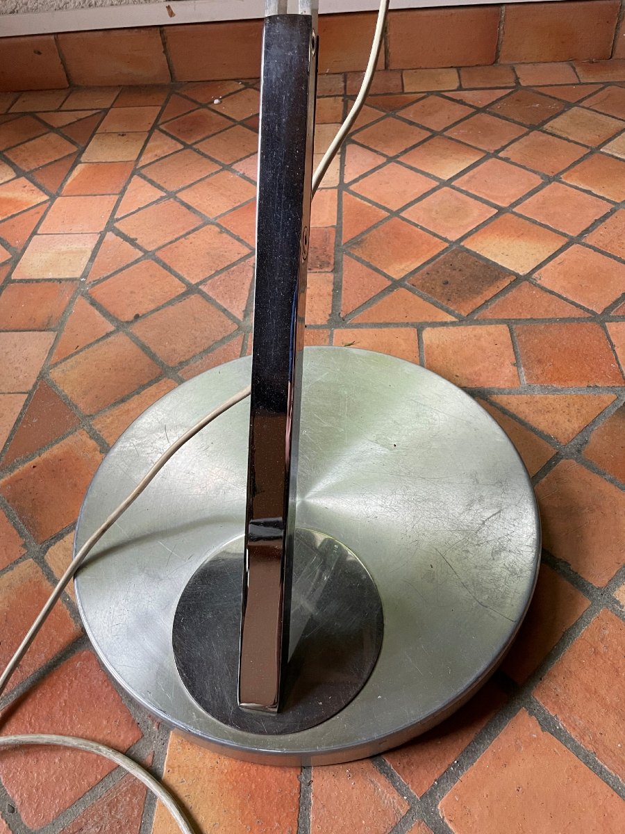 1970s Floor Lamp - Marble And Metal -photo-3