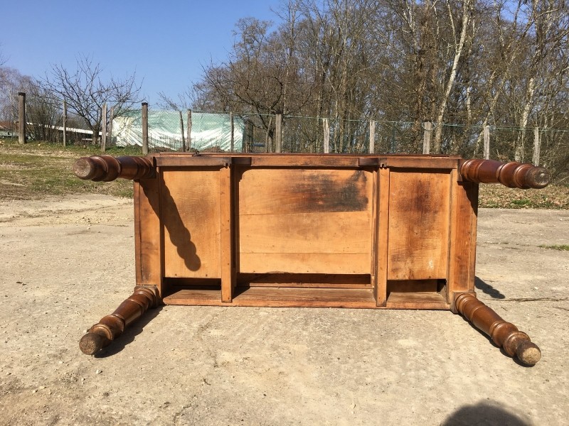 Louis Philippe Desk With Tier In Full Walnut-photo-4