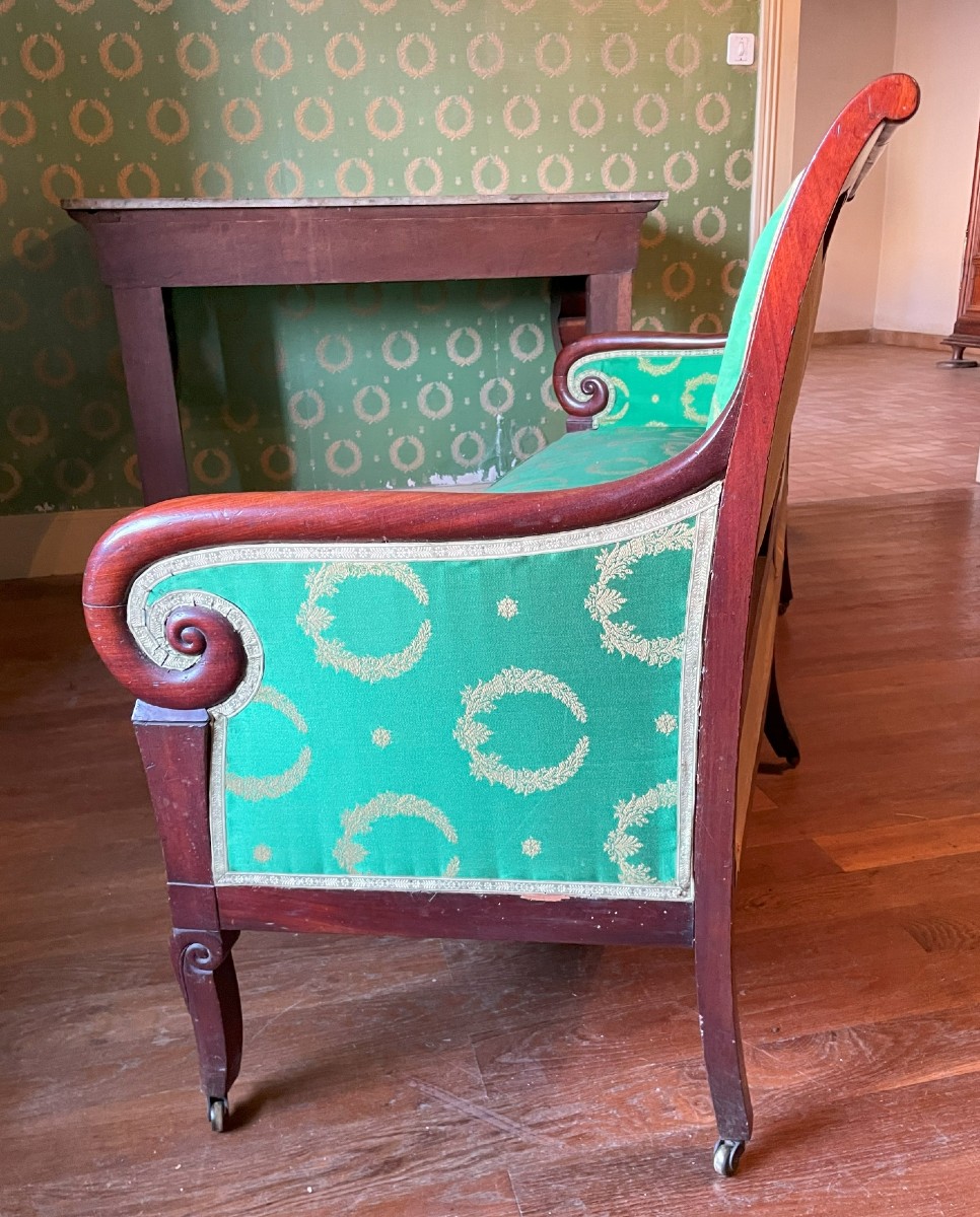 Restoration Period Bench 1820-40 In Good Condition.-photo-3