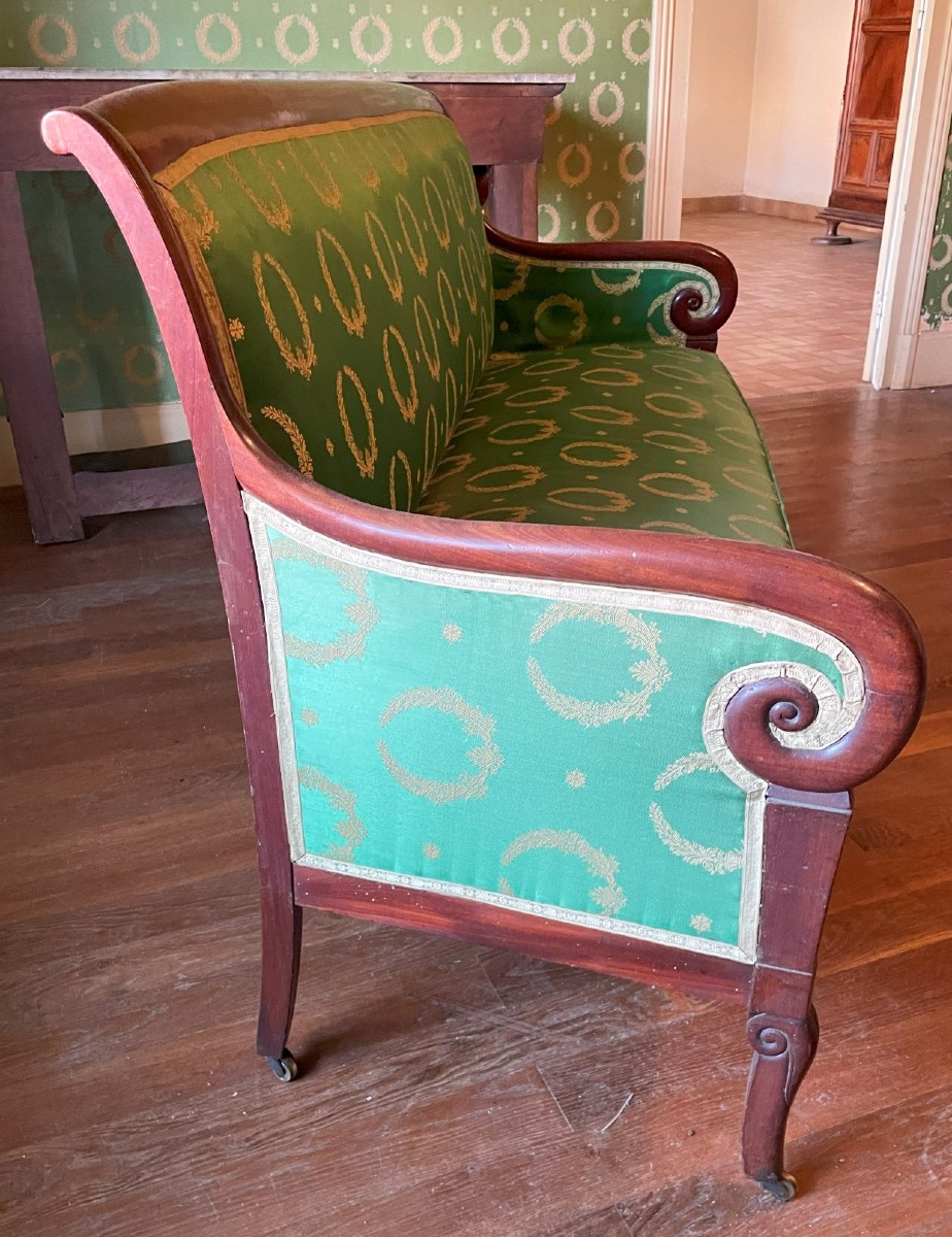 Restoration Period Bench 1820-40 In Good Condition.-photo-4
