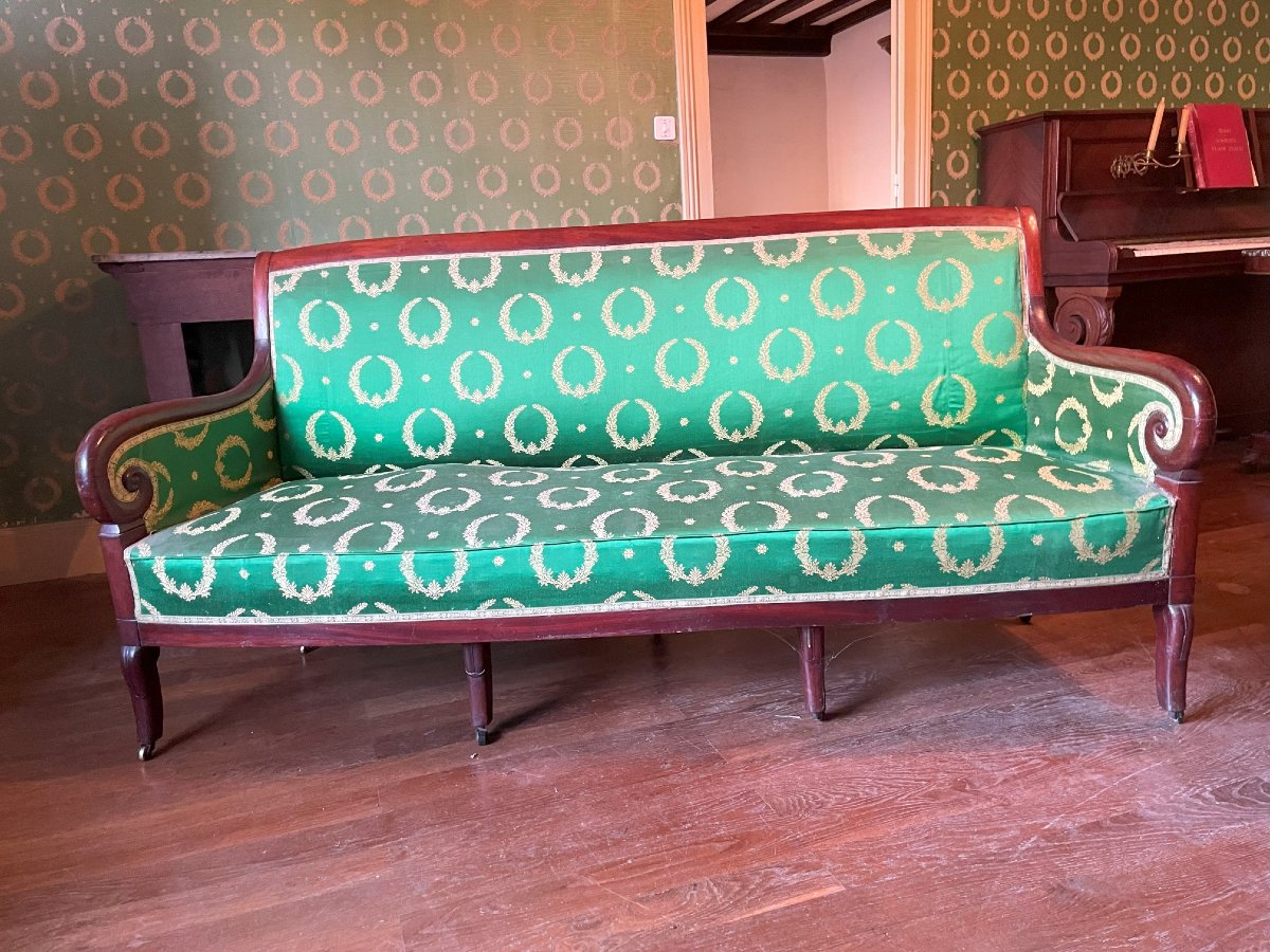Restoration Period Bench 1820-40 In Good Condition.-photo-3