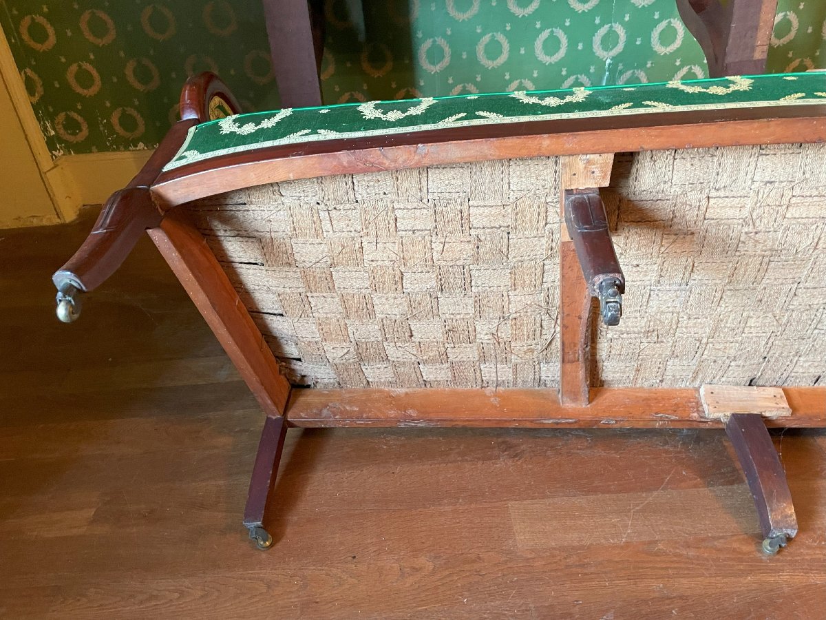 Restoration Period Bench 1820-40 In Good Condition.-photo-7