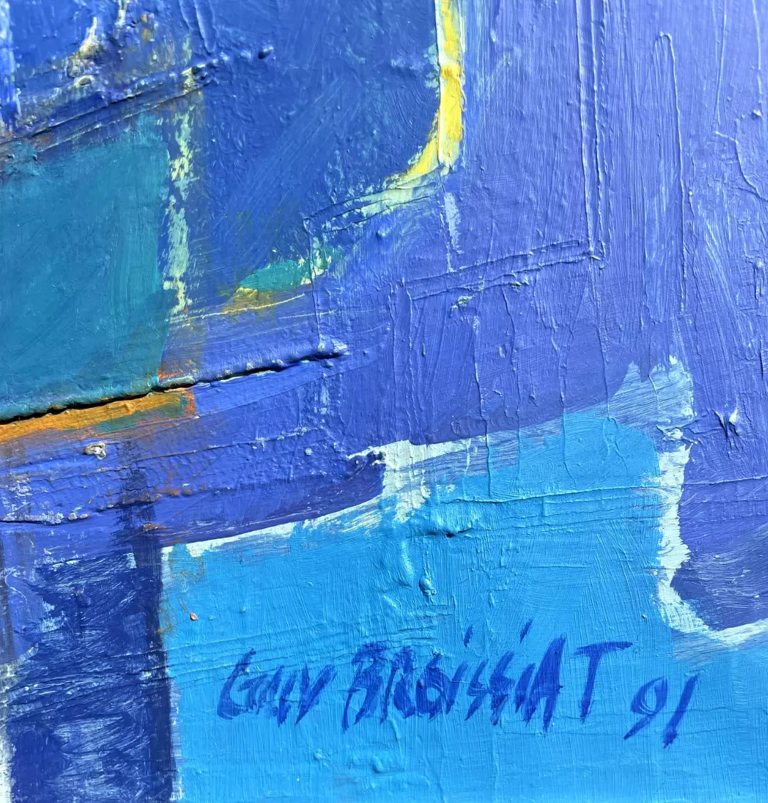 Tableau de Guy Broissiat - Huile sur toile 12P-photo-2
