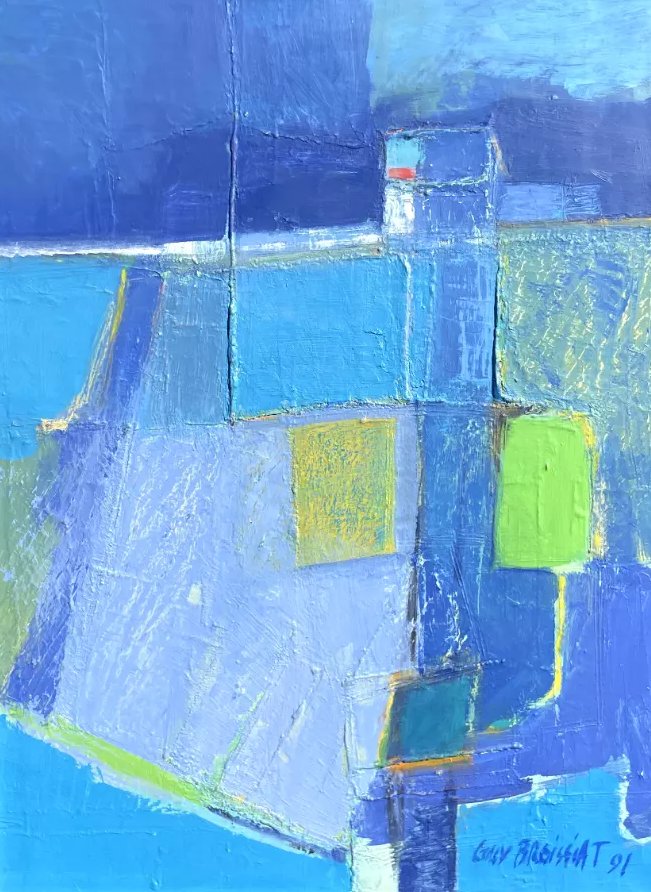 Tableau de Guy Broissiat - Huile sur toile 12P-photo-1