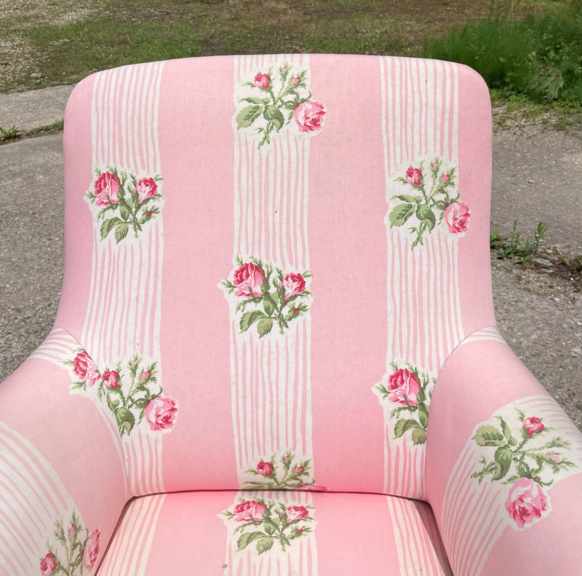 Napoleon III Pink Armchair In Very Good Condition, Very Well Made And Very Comfortable-photo-3