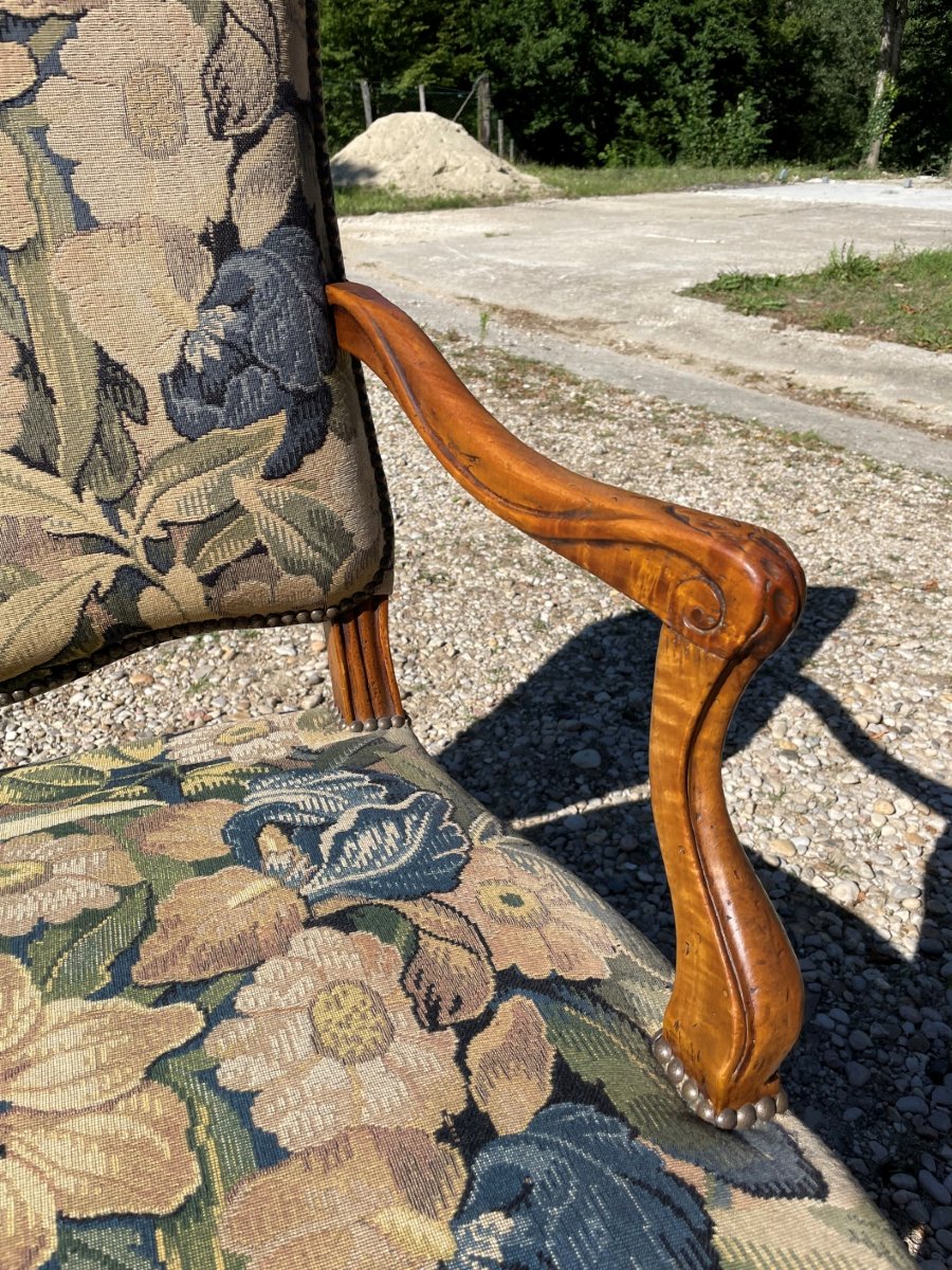Fauteuil en noyer en Bon état -photo-3