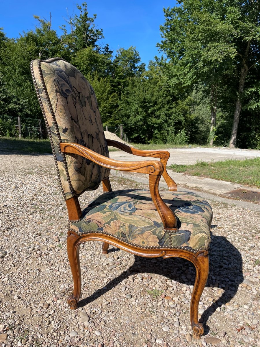 Fauteuil en noyer en Bon état -photo-7