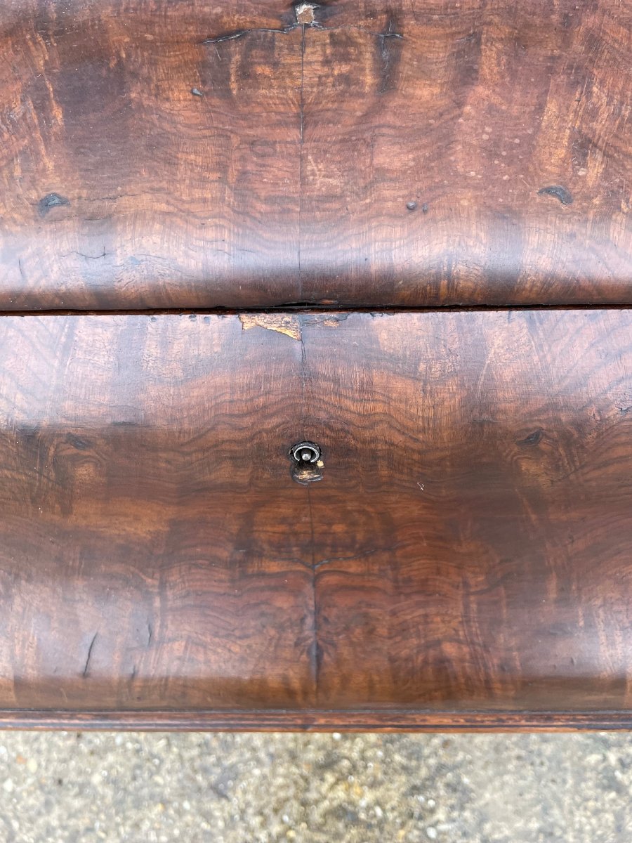 Bureau Napoléon III avec cuir et tiroirs du 19ème siècle-photo-3
