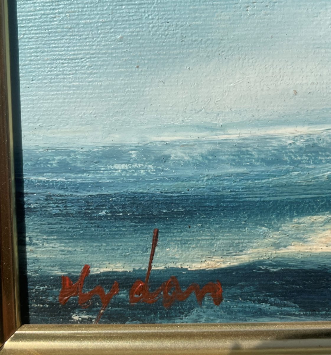Oil On Canvas Painting Of The Tall Ship By Rupert Hydam -photo-3