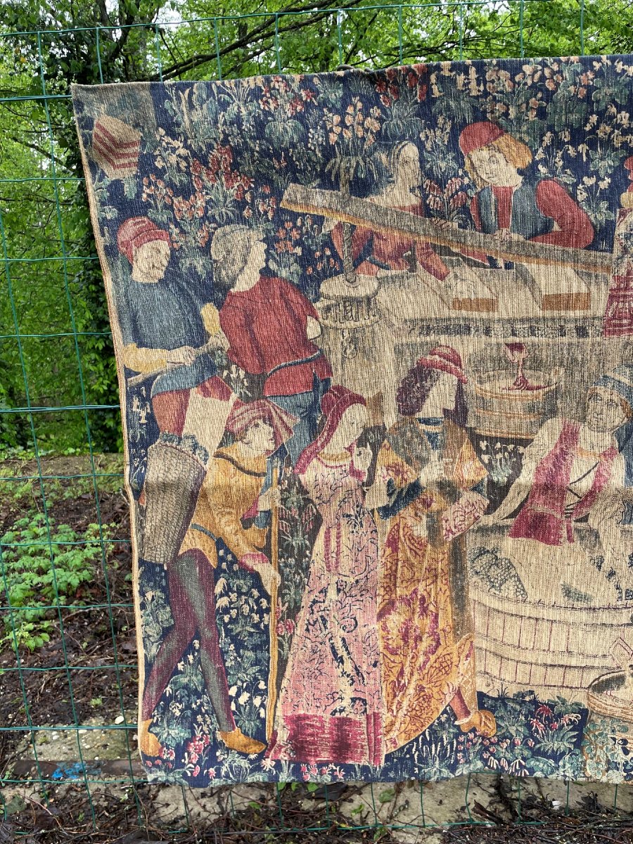 Tapestry The Harvest At Cluny 180x100cm-photo-1