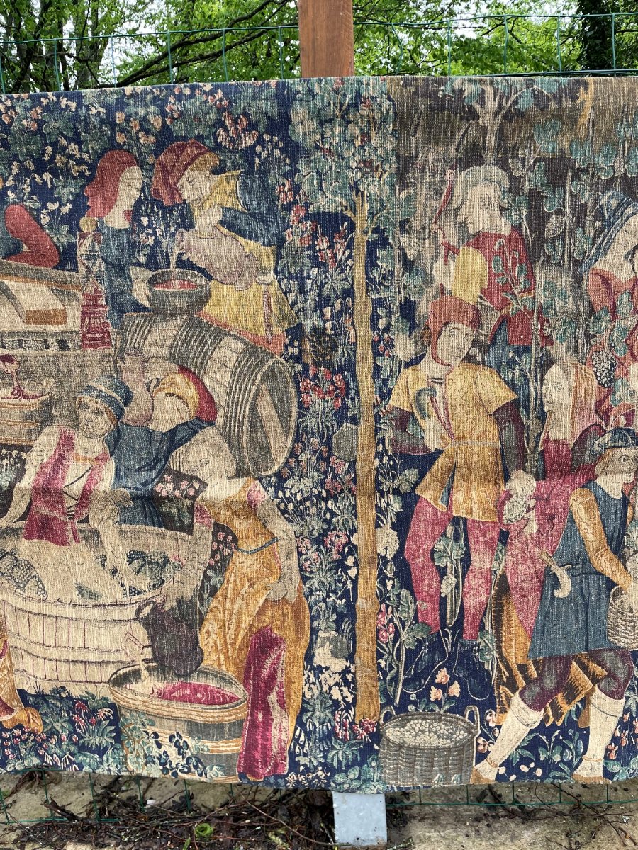 Tapestry The Harvest At Cluny 180x100cm-photo-2