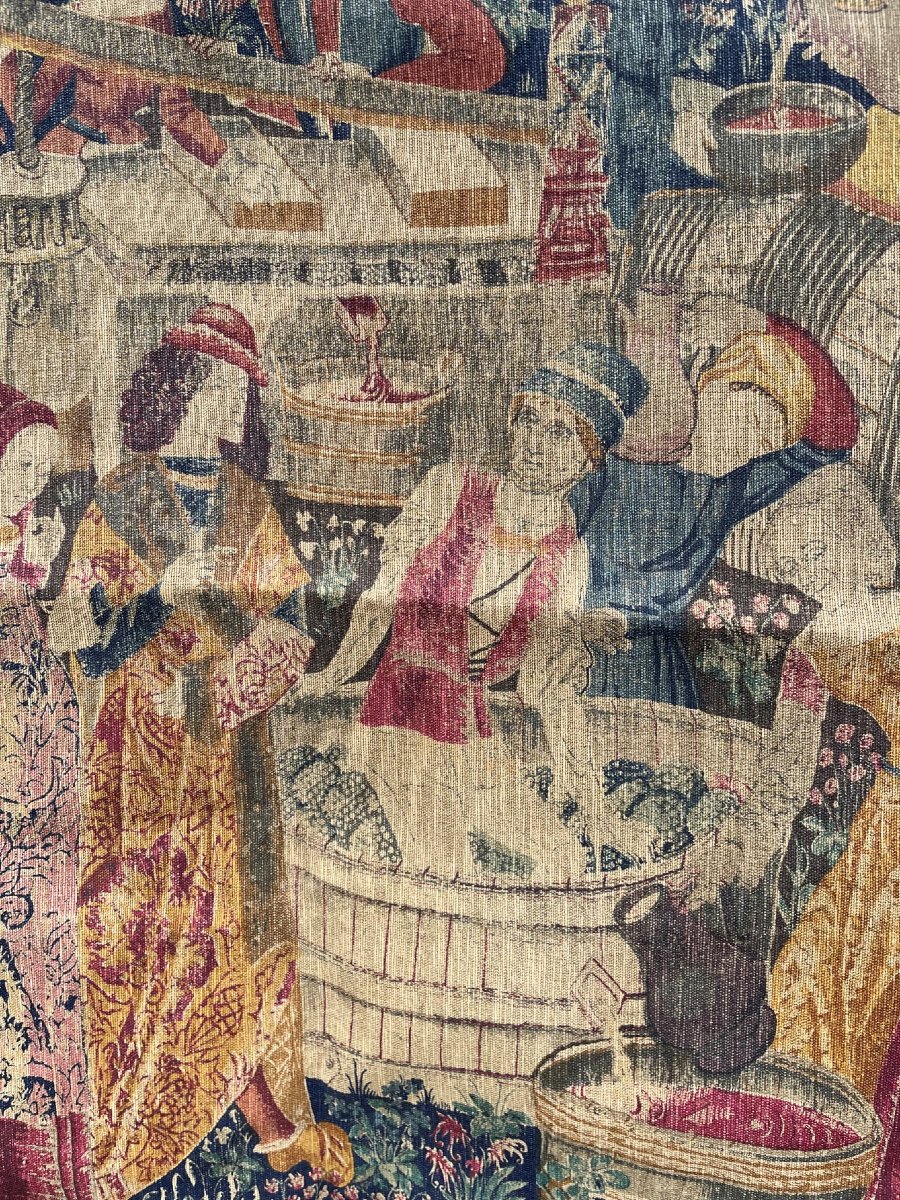 Tapestry The Harvest At Cluny 180x100cm-photo-4