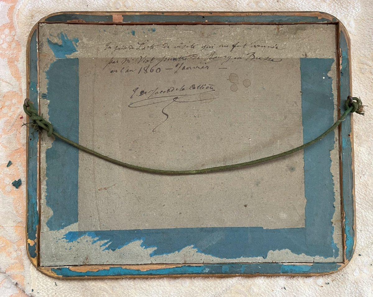 Antoine Antony Viot (1817-1866) - Gouache Sur Papier " Paysage de montagne " -photo-3