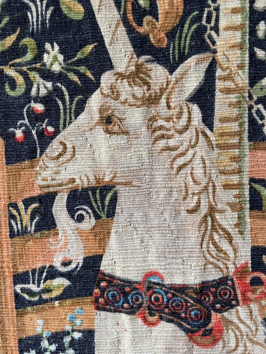 Tapisserie 171x126cm AUBUSSON 1994 " La Licorne Captive "-photo-1