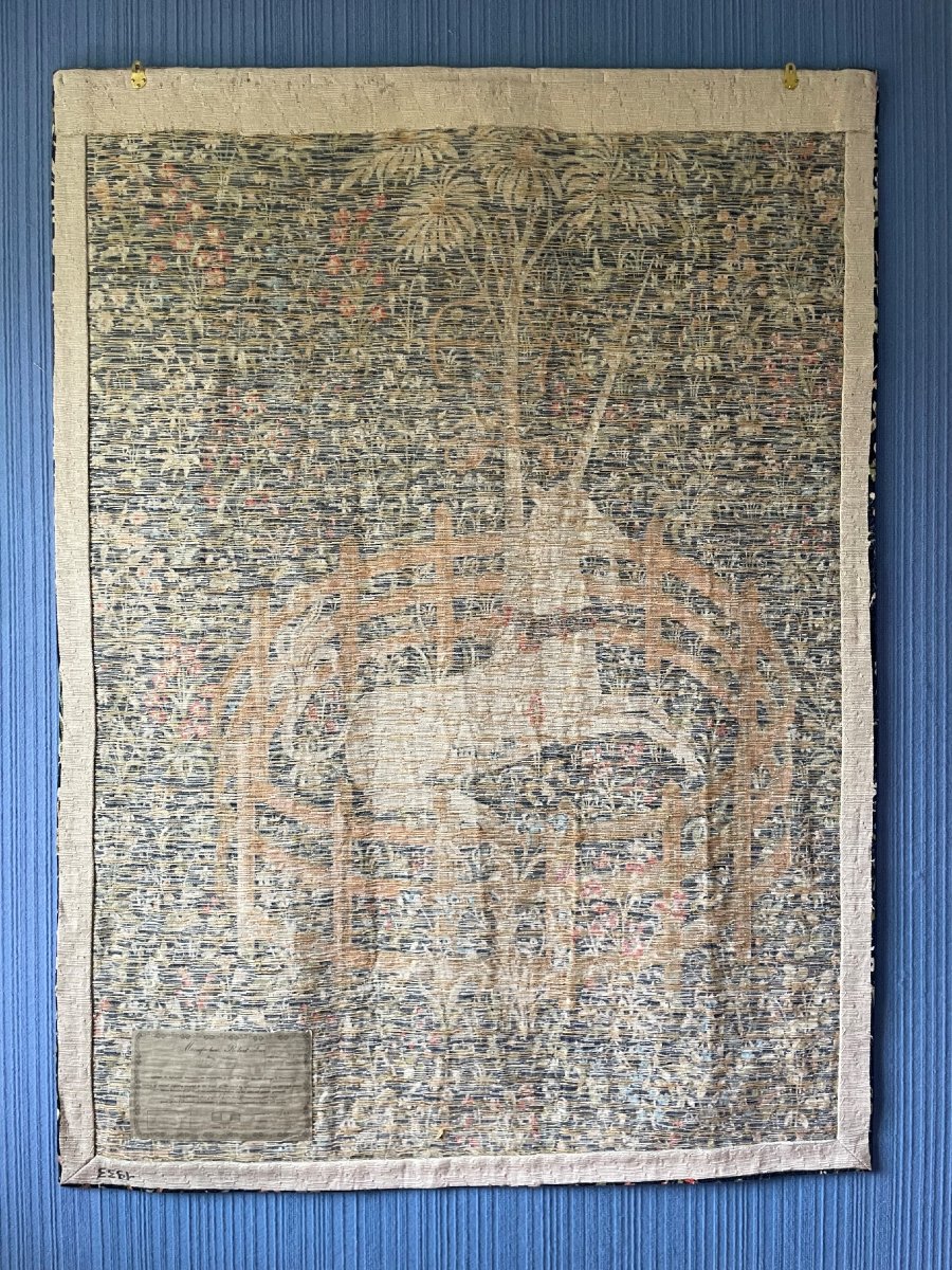 Tapisserie 171x126cm AUBUSSON 1994 " La Licorne Captive "-photo-2