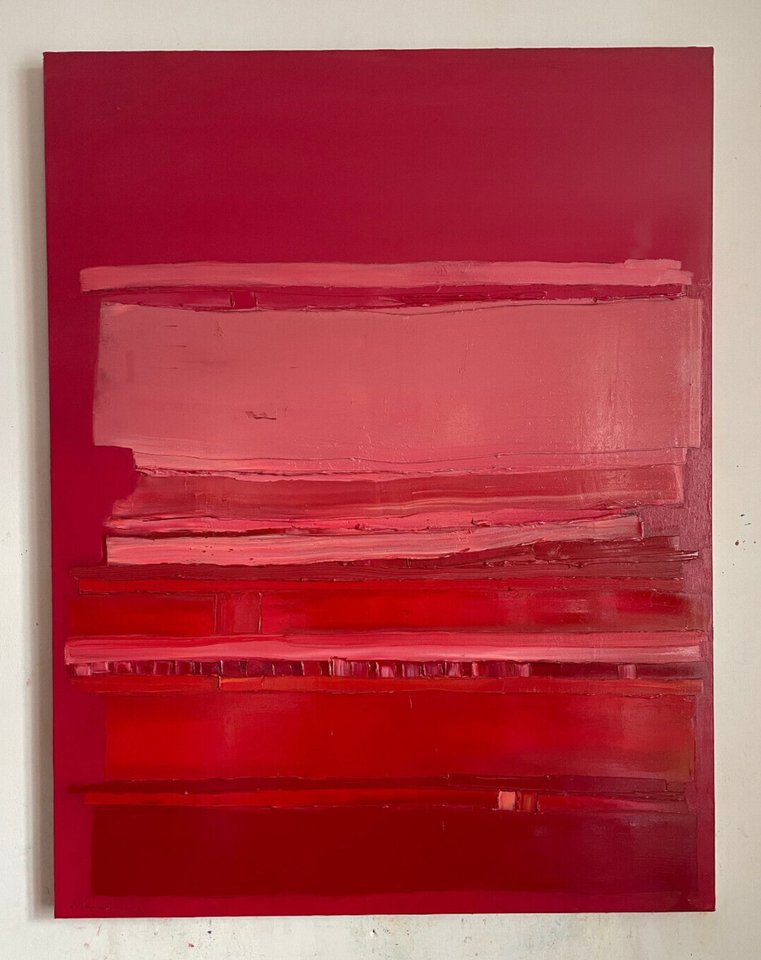 Fougerand "1 Week" Oil On Canvas 116 X 89 Cm -photo-1