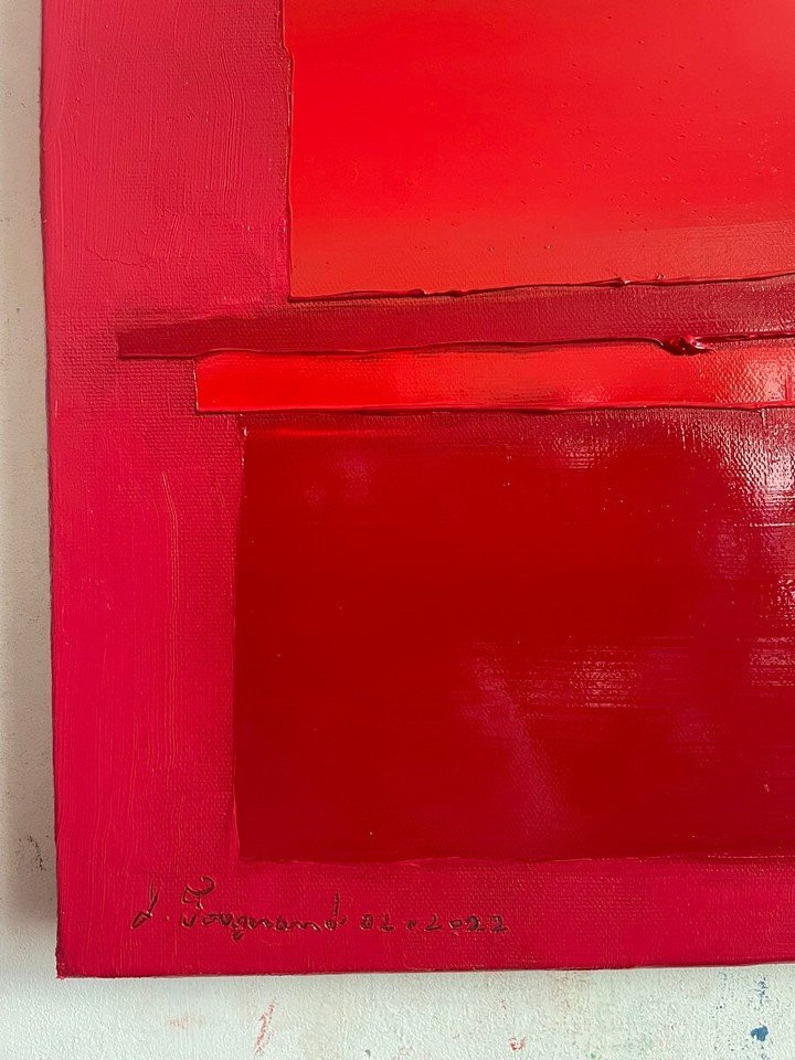 Fougerand "1 Week" Oil On Canvas 116 X 89 Cm -photo-3