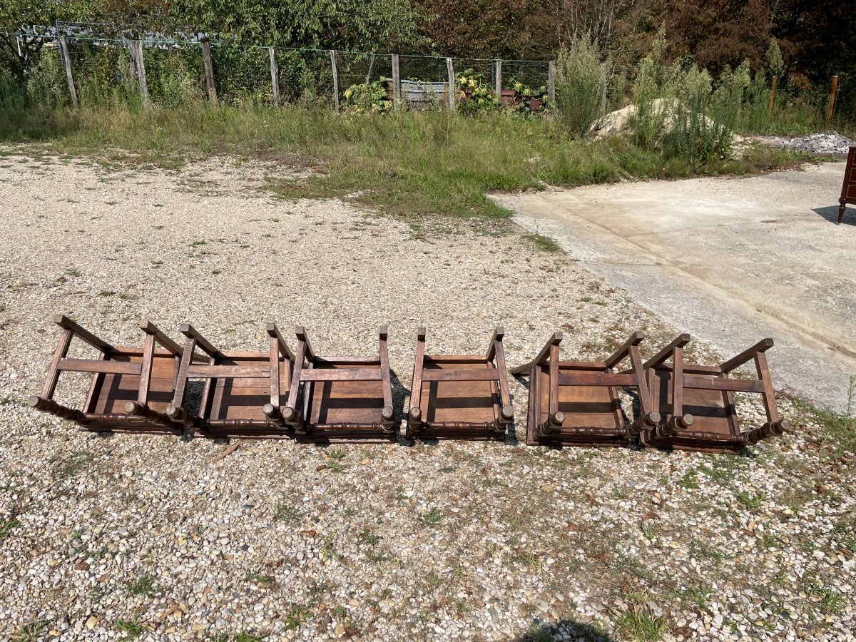 8 chaises de Lorraine en bon état -photo-3