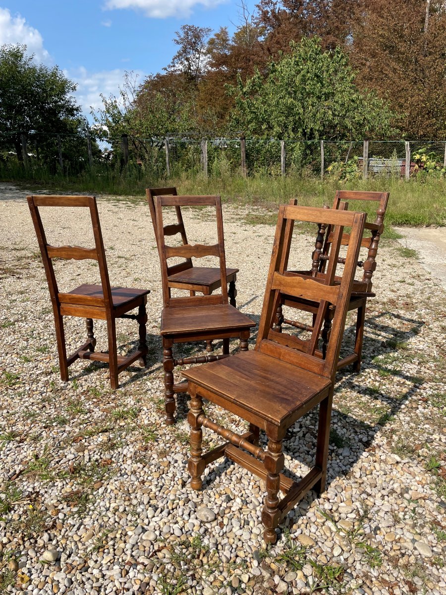 8 chaises de Lorraine en bon état -photo-4