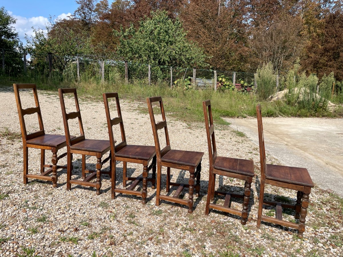 8 chaises de Lorraine en bon état -photo-1