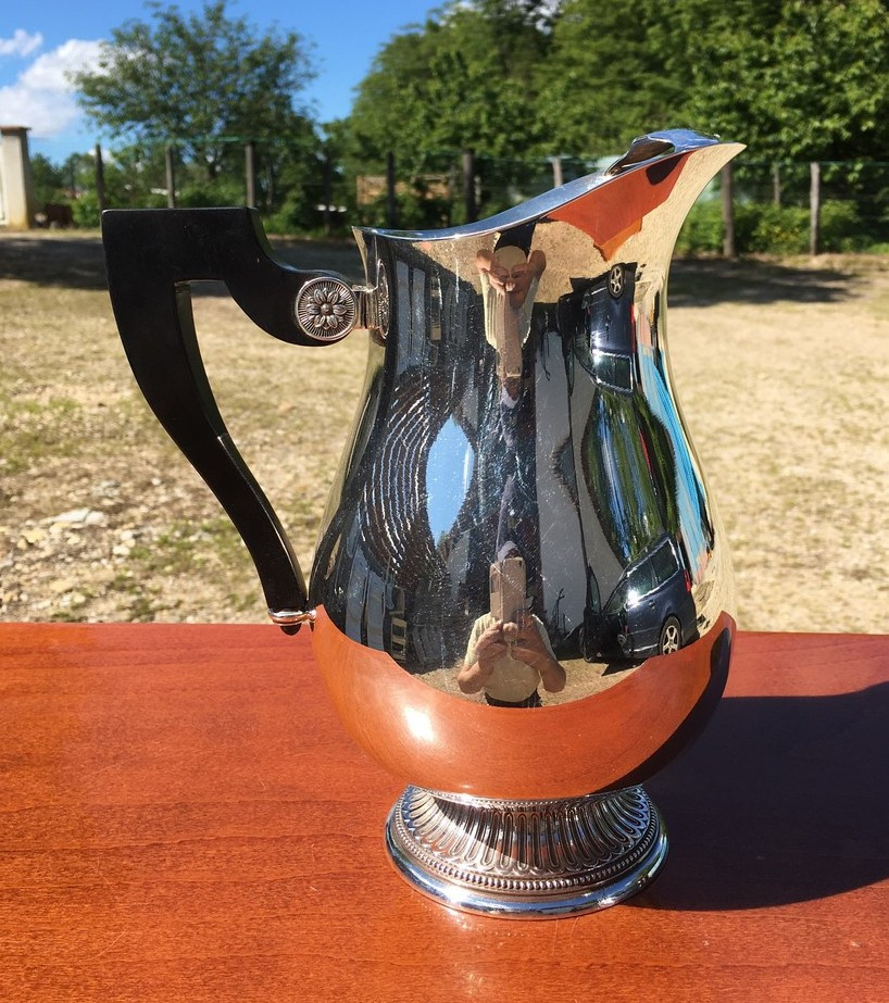 Cristofle Water Pitcher Or Carafe In Silver-plated Metal, Very Good Condition
