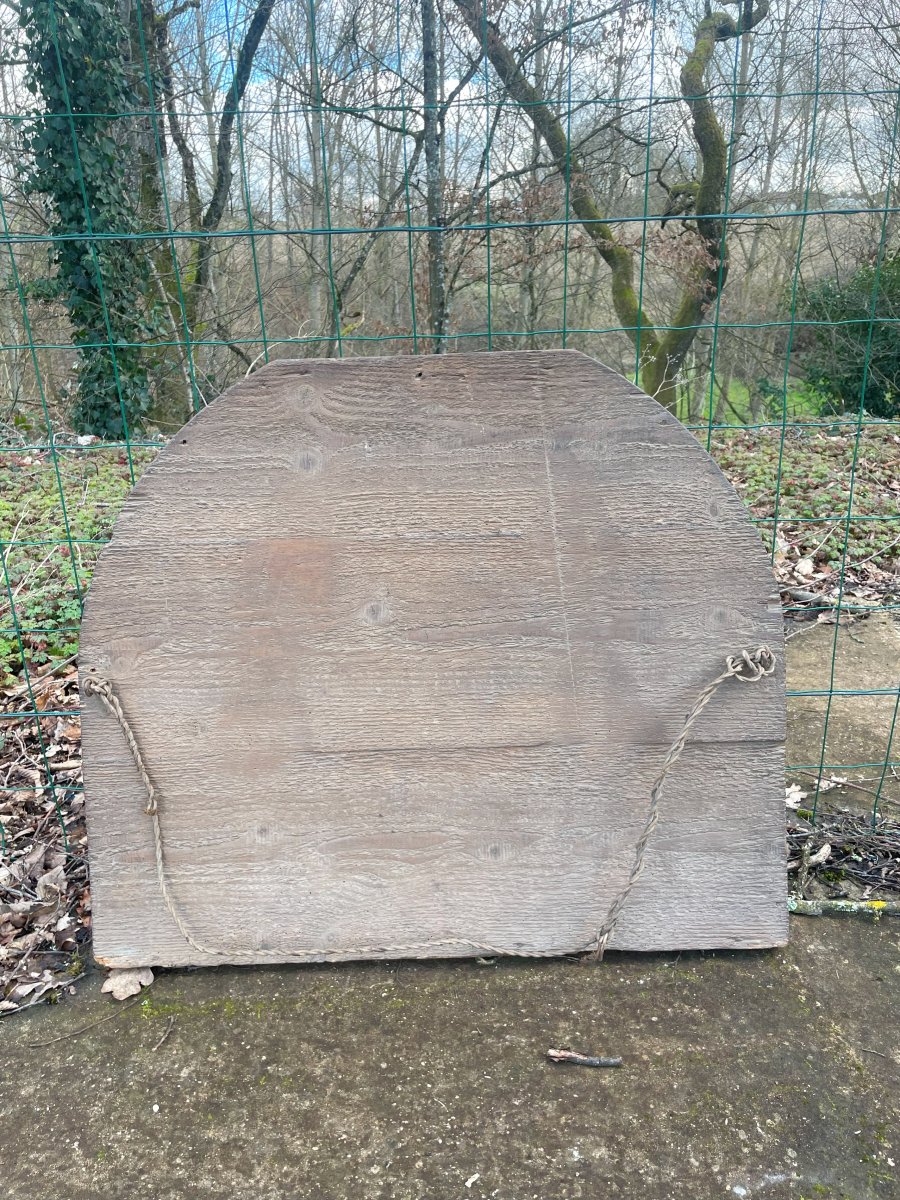 18th Century Wood And Plaster Mirror - 72x62cm-photo-3