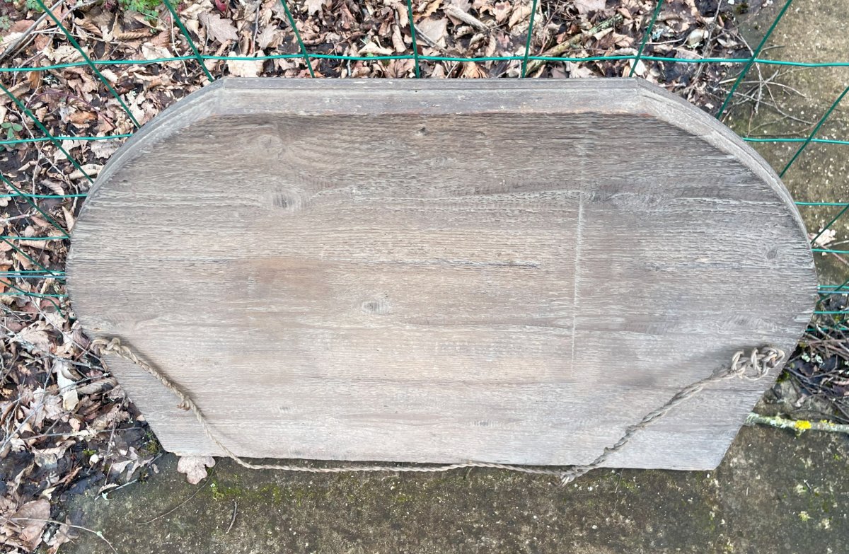 18th Century Wood And Plaster Mirror - 72x62cm-photo-4