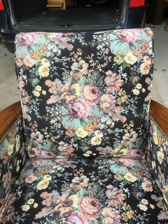 2 Art Deco Armchairs In Wood And Fabric-photo-7