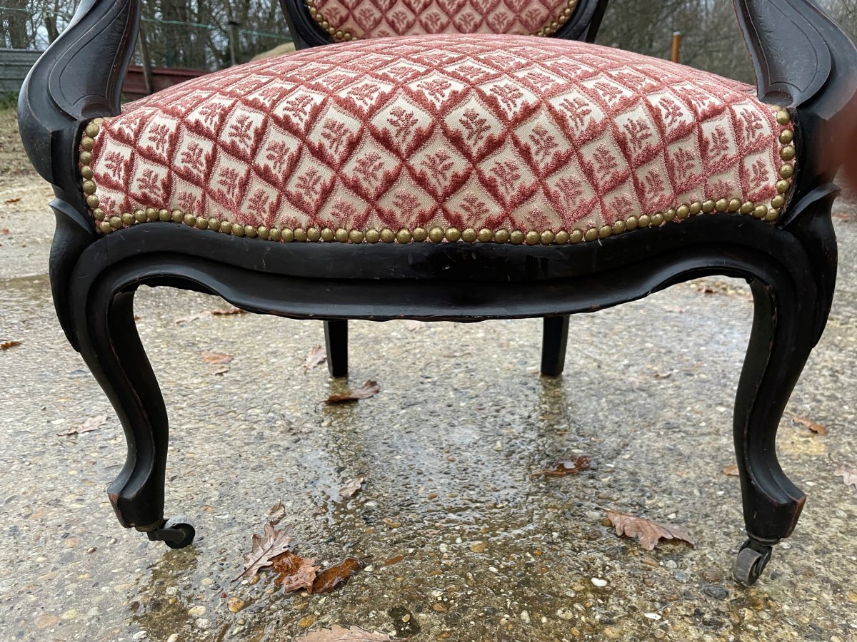 Fauteuil et guéridon du 19ème Siècle Napoléon III-photo-5