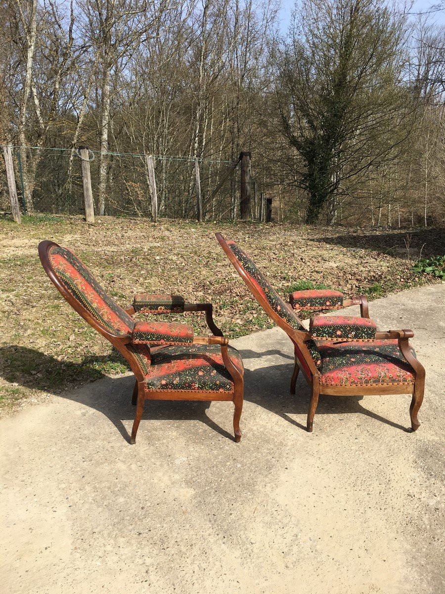 2 Old Voltaire Armchairs To Restore.-photo-3