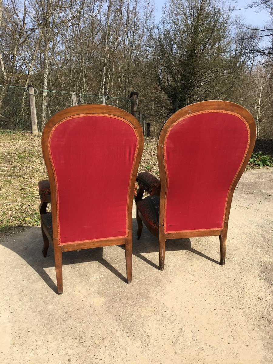 2 Old Voltaire Armchairs To Restore.-photo-6