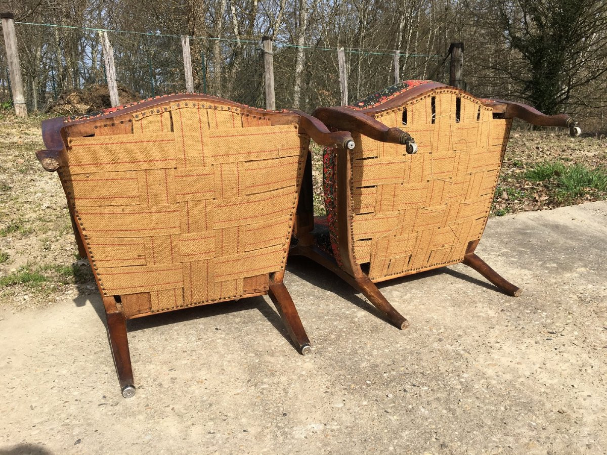2 Old Voltaire Armchairs To Restore.-photo-8