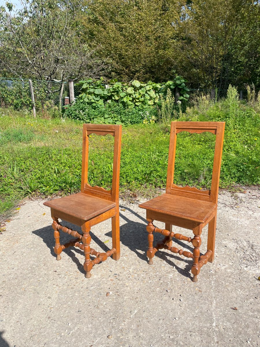 2 chaises Lorraine en chêne-photo-3