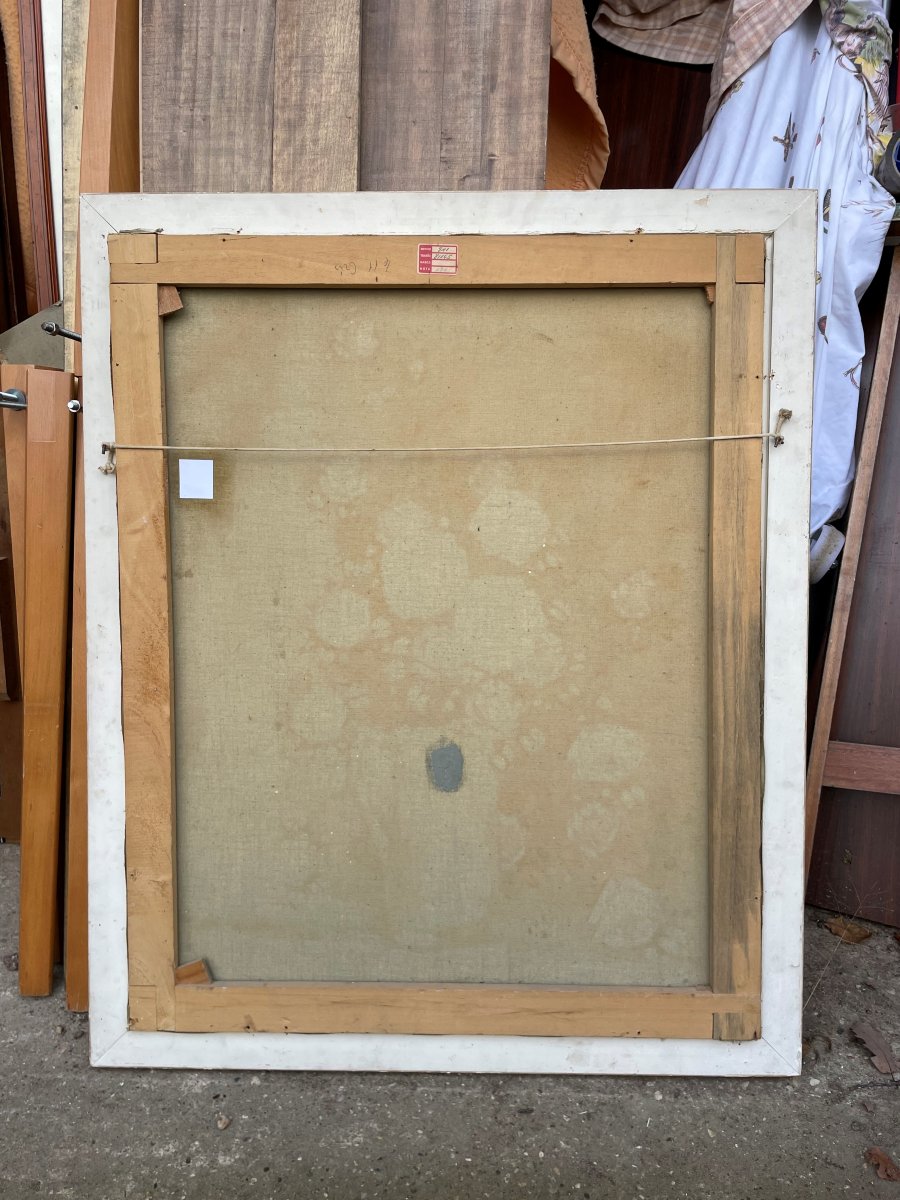 Le Bouquet de fleurs - Tableau huile sur toile signé -photo-3