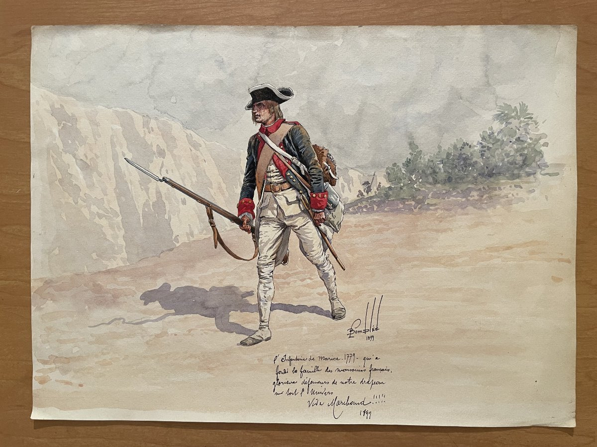 Drawing In 1899 By Louis Bombled "the Porpoise"  -photo-1