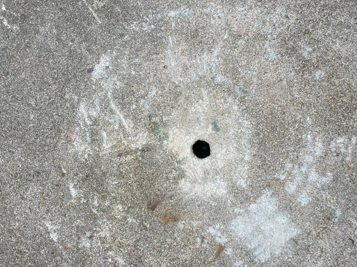 2 pots de fleurs / 2 Jardinières ronde en ciment composite vintage 1950-60-photo-3