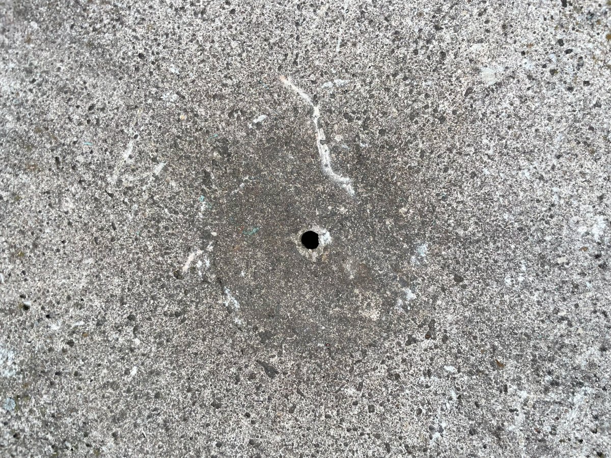 2 pots de fleurs / 2 Jardinières ronde en ciment composite vintage 1950-60-photo-7